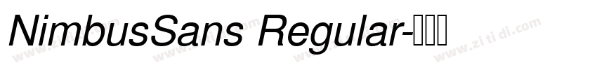 NimbusSans Regular字体转换 NimbusSans Regular字体转换